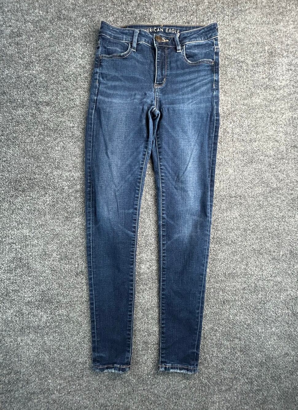 American Eagle Super Stretch Jegging Jeans Women's Size 4 Regular Dark Wash